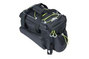 Basil Miles XL bagagedragertas waterdicht sportief zwart/lime 9-36L MIK/RT adapterplaten