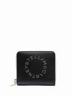 Stella McCartney portefeuille zippé à logo Stella - Noir