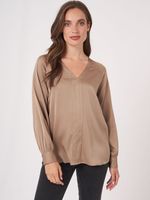 Zijden A-lijn blouse