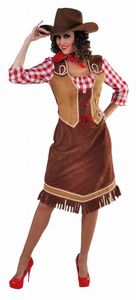 Cowgirl jurk met geruite hemd
