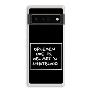 Schotelvod: Google Pixel 6 Pro Transparant Hoesje