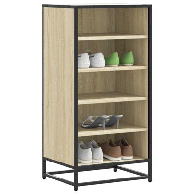 Schoenenrek 48x38x97,5 cm bewerkt hout sonoma eikenkleurig