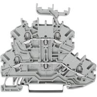 WAGO 2000-2201 Doorgangsklem 2-etages 3.50 mm Spanveer Toewijzing: L, L Grijs 1 stuk(s)