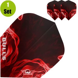 Bulls Powerflite Smoke Dartflights - Rood