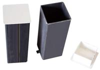 SET OF LIDDED CANS FOR SQUARE METAL POLES