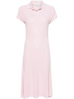 Burberry robe longue à col polo - Rose