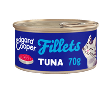 Edgard & Cooper graanvrij tonijnfilets kat natvoer blikje 70gr