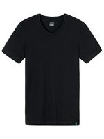 Schiesser - Long Life Cotton - Shirt 3/4 - zwart, Maat:M