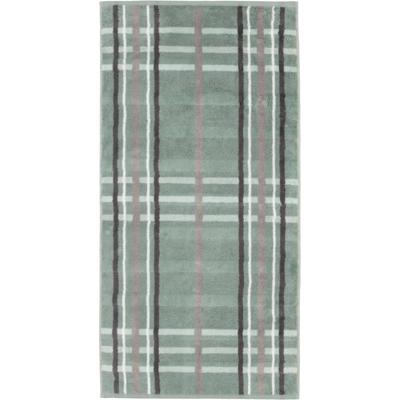 Cawö Cawö Noblesse Check Handdoek 50x100 nordic green