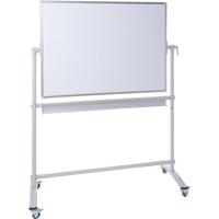 Dahle Mobiel whiteboard Whiteboard BASIC (b x h) 1000 mm x 1500 mm Wit Gelakt Draaibaar, Aan beide zijden te gebruiken, Incl. opbergbakje, Incl. wielen