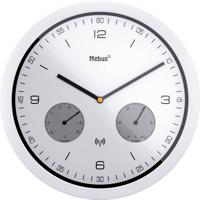 Mebus 52826 Wandklok Zendergestuurd 260 mm x 42 mm Wit