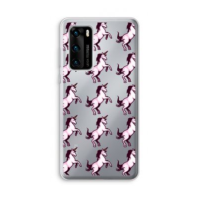 Musketon Unicorn: Huawei P40 Transparant Hoesje
