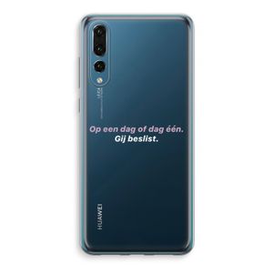 gij beslist: Huawei P20 Pro Transparant Hoesje