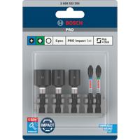 Bosch Professional PRO Impact Dopsleutel-& bitset 5-delig - 2608522350