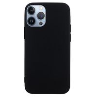 Anti-Vingerafdruk Mat iPhone 14 Pro Max TPU Hoesje - Zwart