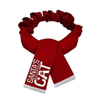 PLENTY GIFTS KERST SJAAL SANTA'S FAVORITE CAT ROOD PLENTY GIFTS KERST SJAAL SANTA'S FAVORITE CAT ROOD