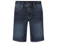 LIVERGY Heren sweatdenim bermuda (52, Donkerblauw) - thumbnail