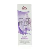 Wella Professionals Color Fresh Semi-Permanente Toning 8.81 Licht Blauw As Blond 75ml Wella Professionals Color Fresh Semi-Permanente Toning 8.81 Licht Blauw As Blond 75ml
