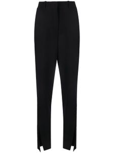 Balmain pantalon en laine vierge à coupe fuselée - Noir