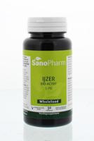 Sanopharm IJzer 5 mg wholefood (30 caps)