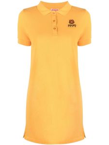 Kenzo robe-polo à logo brodé - Orange