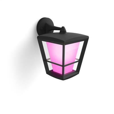 Hue Econic muurlamp wit en gekleurd licht omlaag - Philips