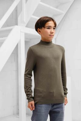 Ballin Amsterdam Turtleneck Sweater Kids Donkergroen - Maat 164 - Kleur: Donkergroen | Soccerfanshop