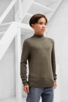 Ballin Amsterdam Turtleneck Sweater Kids Donkergroen - Maat 128 - Kleur: Donkergroen | Soccerfanshop