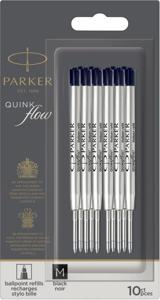 10 Parker QuinkFlow balpenvullingen zwart medium