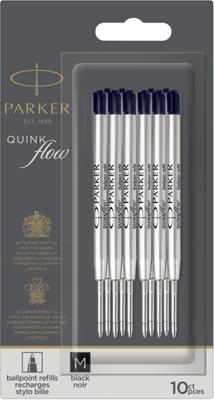 10 Parker QuinkFlow balpenvullingen zwart medium