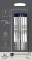 10 Parker QuinkFlow balpenvullingen zwart medium