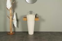 Badkamermeubel hout 70 cm crème waszuilen Tambora Badkamermeubel hout 70 cm crème waszuilen Tambora