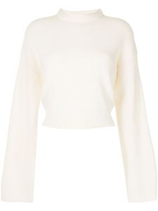 Cashmere In Love pull crop Mila en cachemire - Blanc