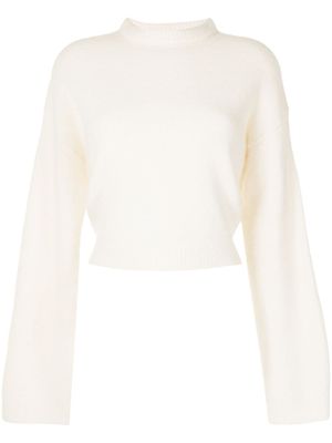 Cashmere In Love pull crop Mila en cachemire - Blanc