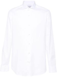 D4.0 chemise en coton à design uni - Blanc