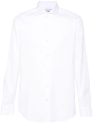 D4.0 chemise en coton à design uni - Blanc