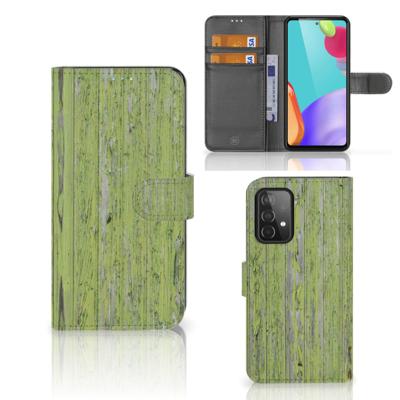Samsung Galaxy A52 | Book Style Case | Green Wood