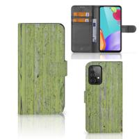 Samsung Galaxy A52 | Book Style Case | Green Wood