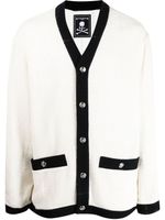 Mastermind World cardigan à logo brodé - Blanc