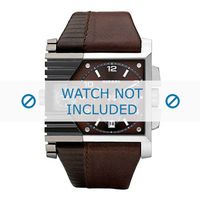 Diesel horlogeband DZ4186 Leder Bruin 36mm + bruin stiksel - thumbnail