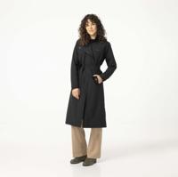 Trench Coat Long Regenjas Dames Black