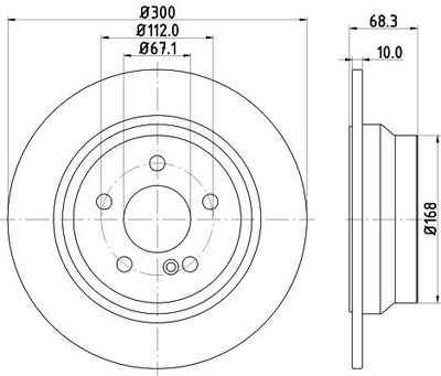 Remschijf 8DD355108841