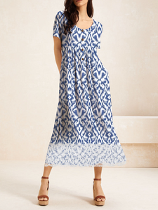 Casual Lace Cotton Dress With No