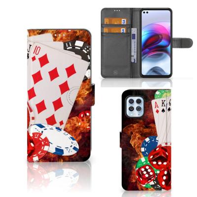 Motorola Moto G100 | Wallet Case | met Pasjes | Casino