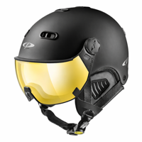 CP Carachillo zwart mat skihelm - meekleurend & polariserend Vizier (4 Keuzes)