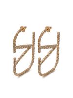 Valentino Garavani boucles d'oreilles VLogo Signature serties de cristaux