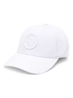 Stone Island casquette en coton à logo brodé - Blanc - thumbnail