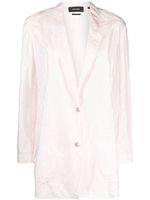 ISABEL MARANT blazer métallisé à effet froissé - Rose