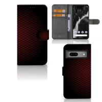 Google Pixel 7 | Telefoon Hoesje | Geruit Rood | Portemonnee hoesje