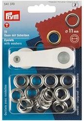 Prym Ringen met Schijven Zilver 11 mm